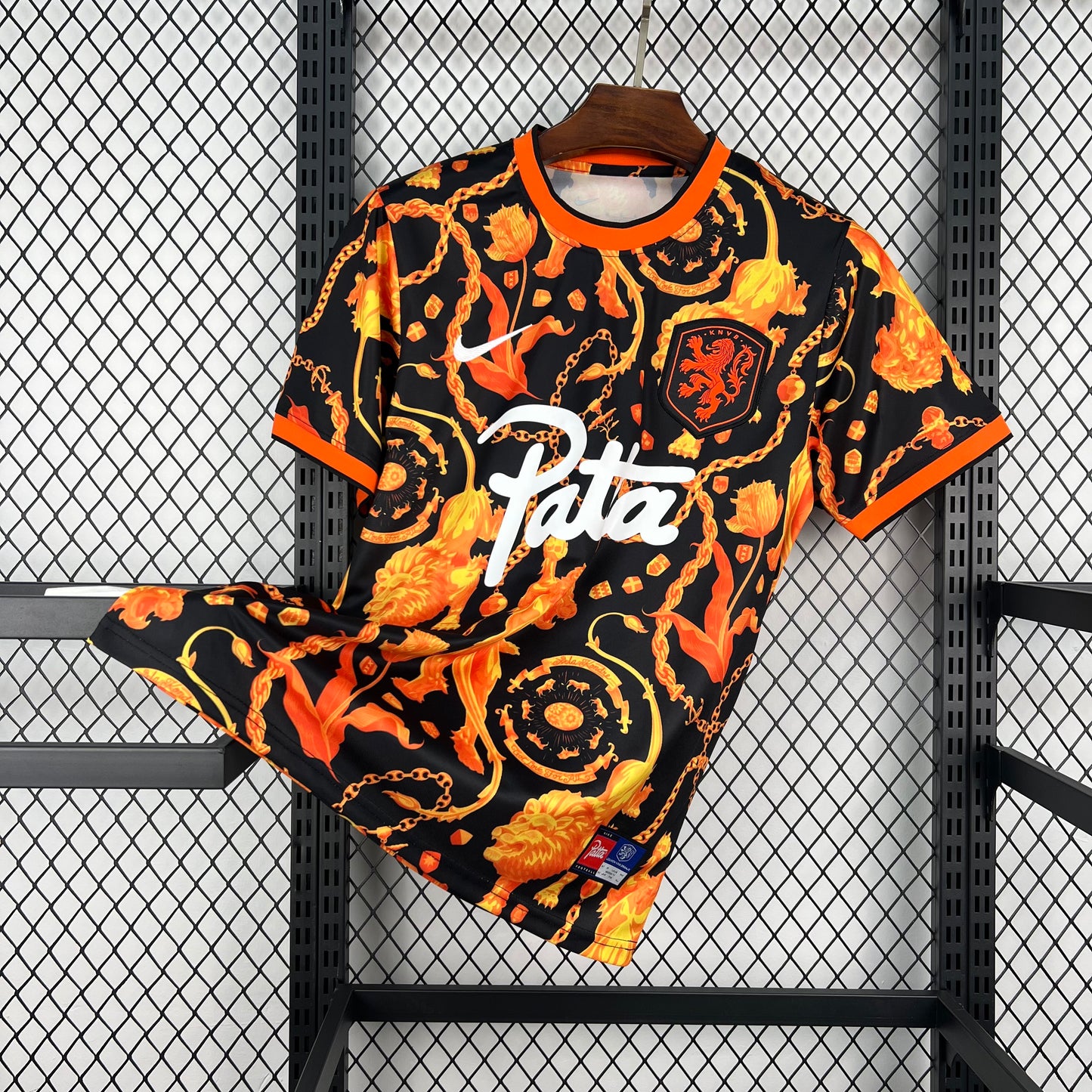 Nederlands elftal pre match voetbalshirt voor het aankomende WK