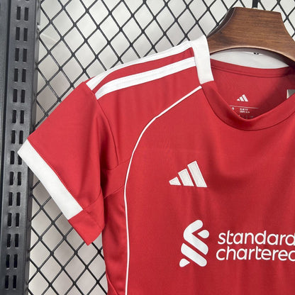 Liverpool kids thuis tenue 2025/26