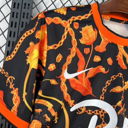Nederlands elftal pre match voetbalshirt voor het aankomende WK